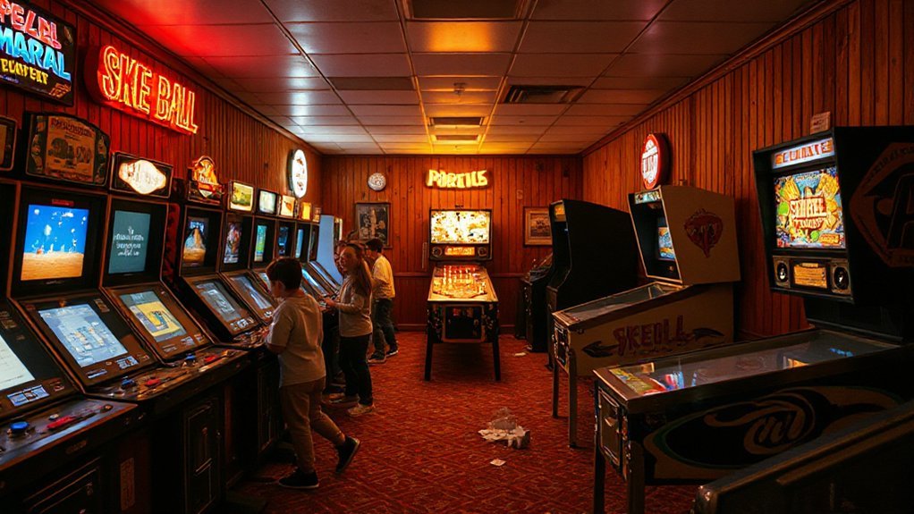 neon coin operated arcades