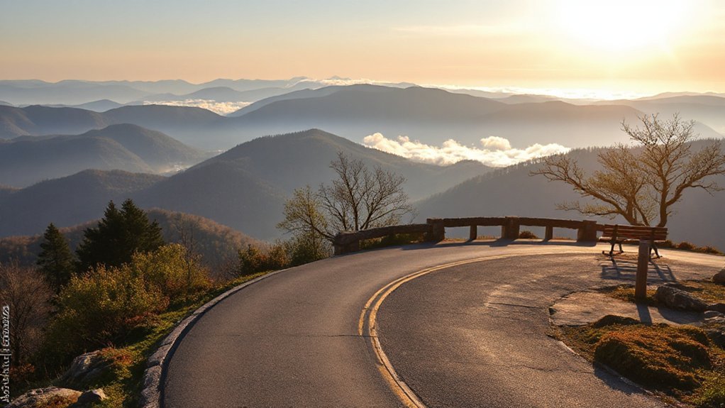 open roads mountain photo stops