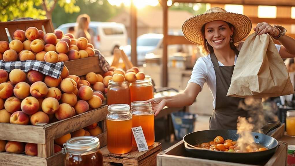 peach scented southern market mornings