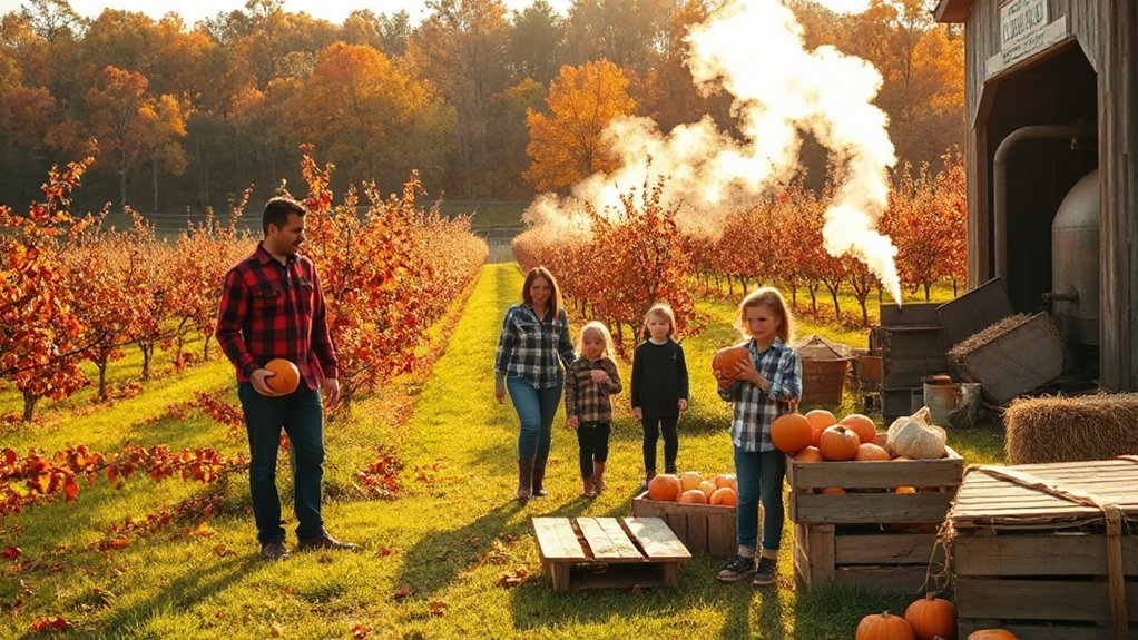 pick apples sip cider