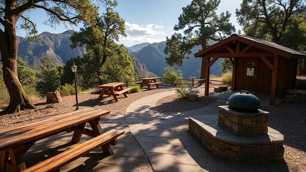 picnic pavilions grills restrooms