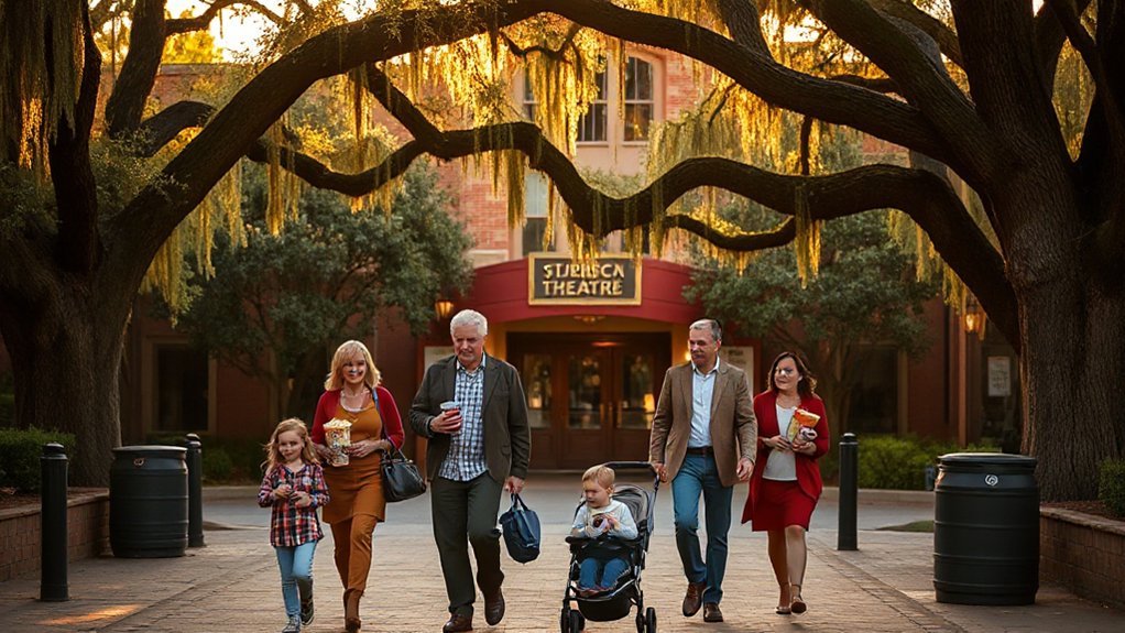 prepared family movie outing