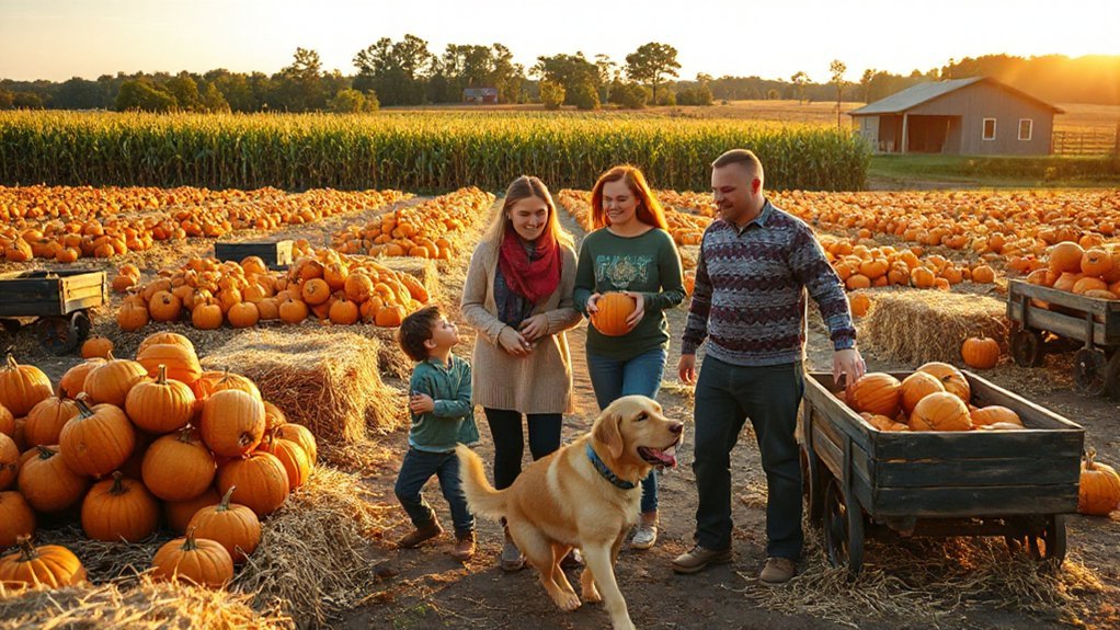 pumpkin patch maze hayride