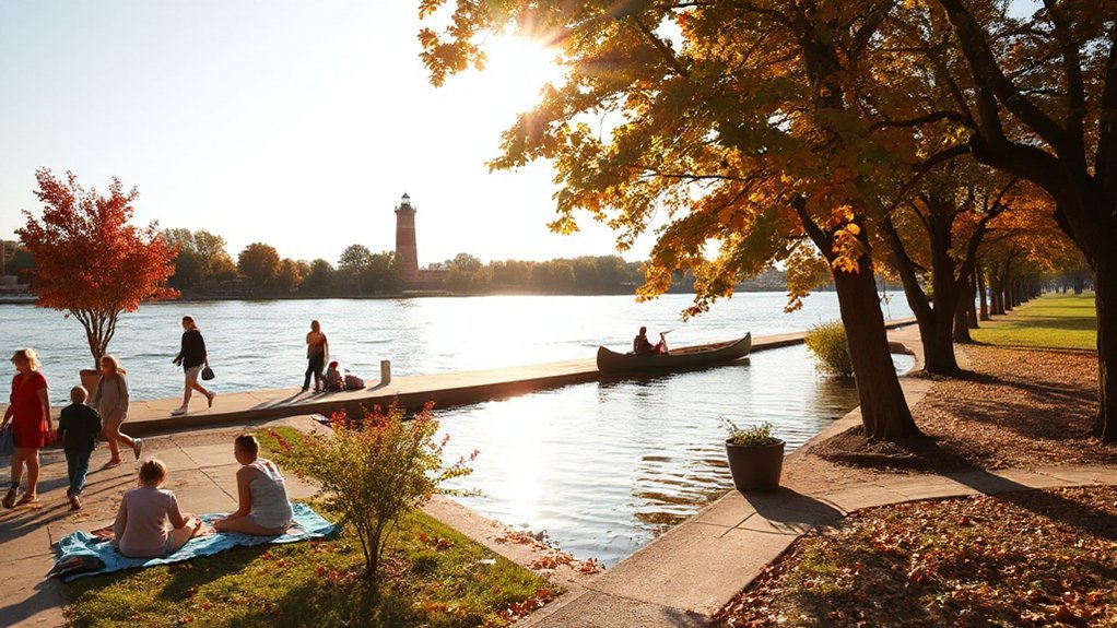 reclaiming time along river