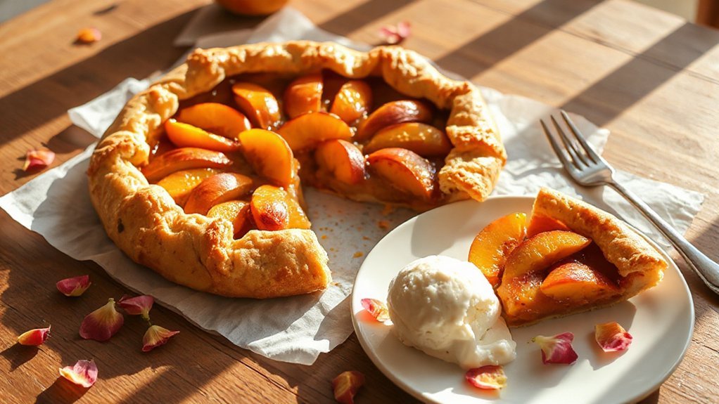 ripe georgia peach desserts
