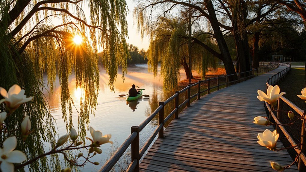 riverside trails and kayaking