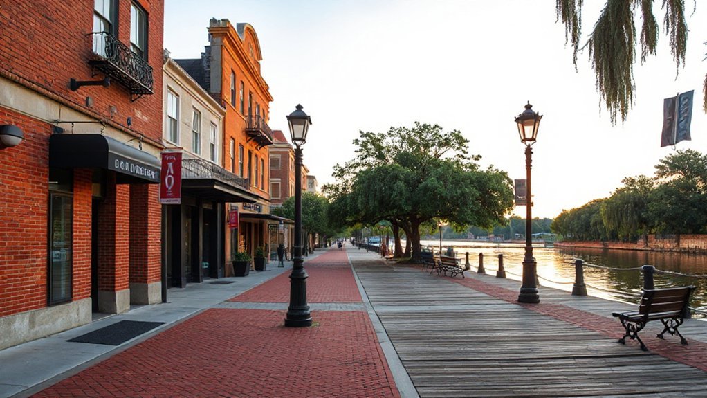 riverwalk historic artistic relaxed