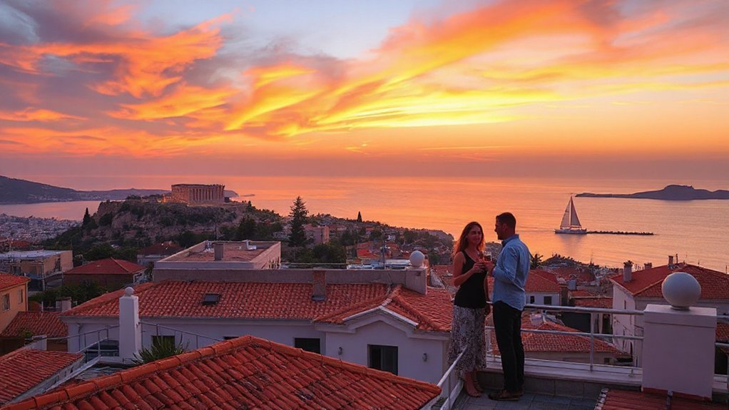 rooftops ferries sunsets islands