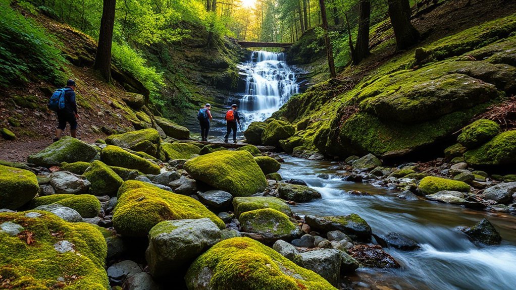 rugged 16 mile waterfall hike