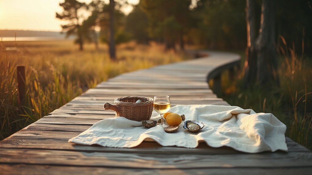 salt air marsh boardwalk picnic