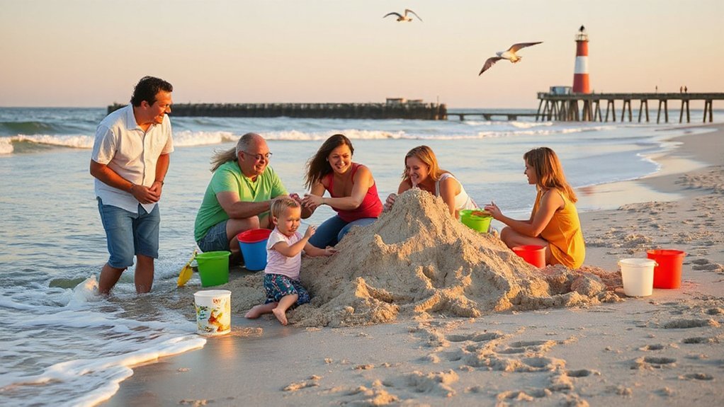 sandcastles shelling dolphin watching