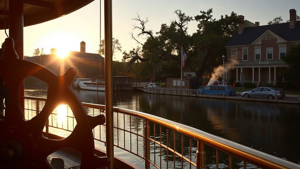 savannah paddlewheel river reflections