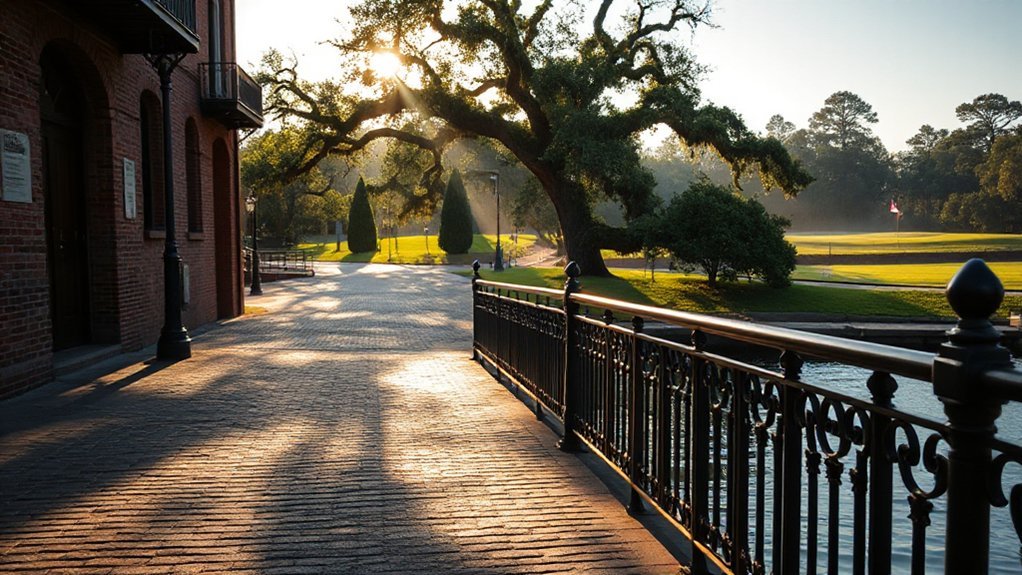 savannah riverwalk sunrise calm