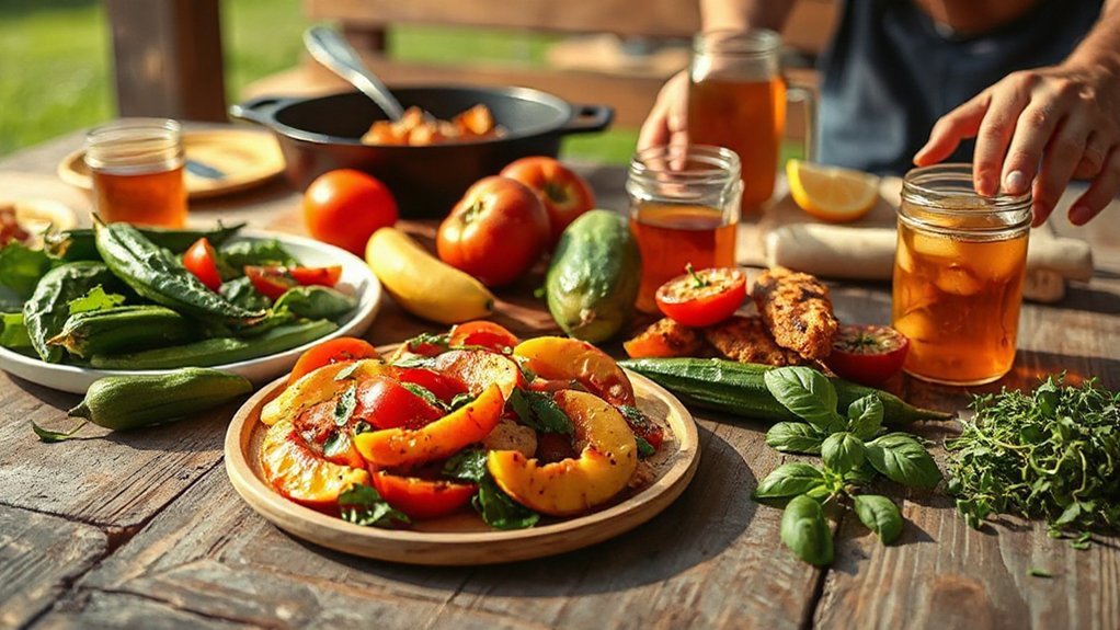 seasonal georgia farm dining