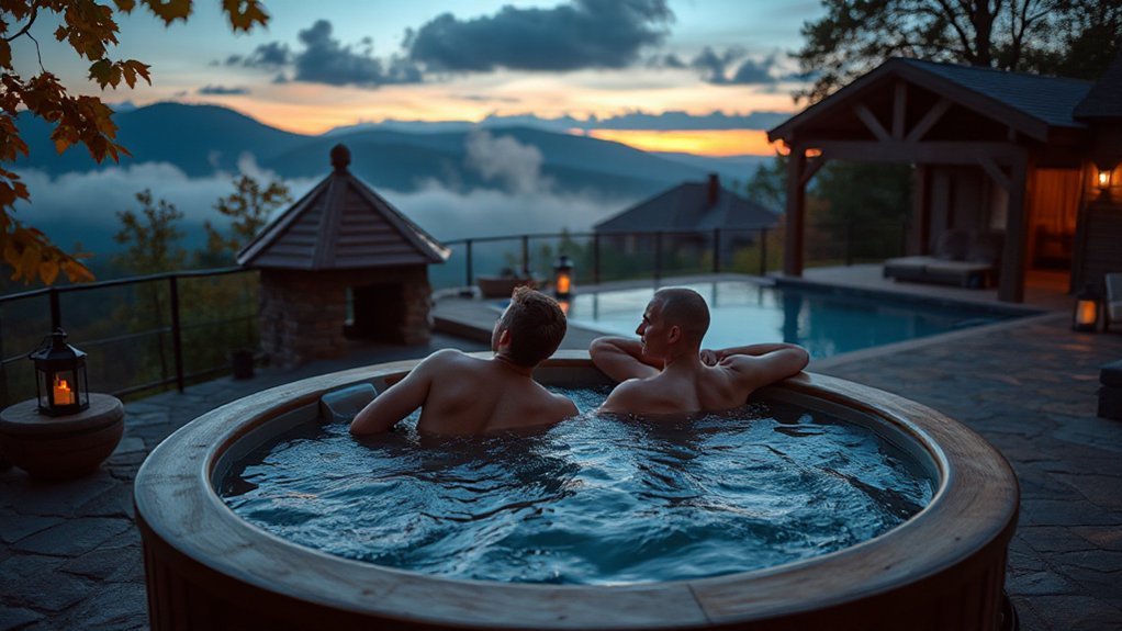 secluded couples mountain retreat