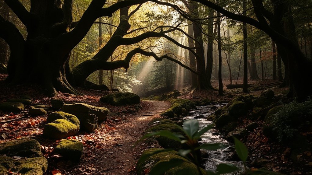 secluded mossy waterfall walks