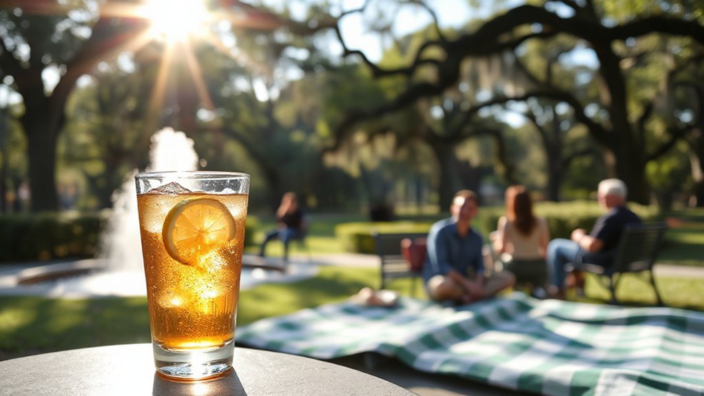 shaded forsyth park tea