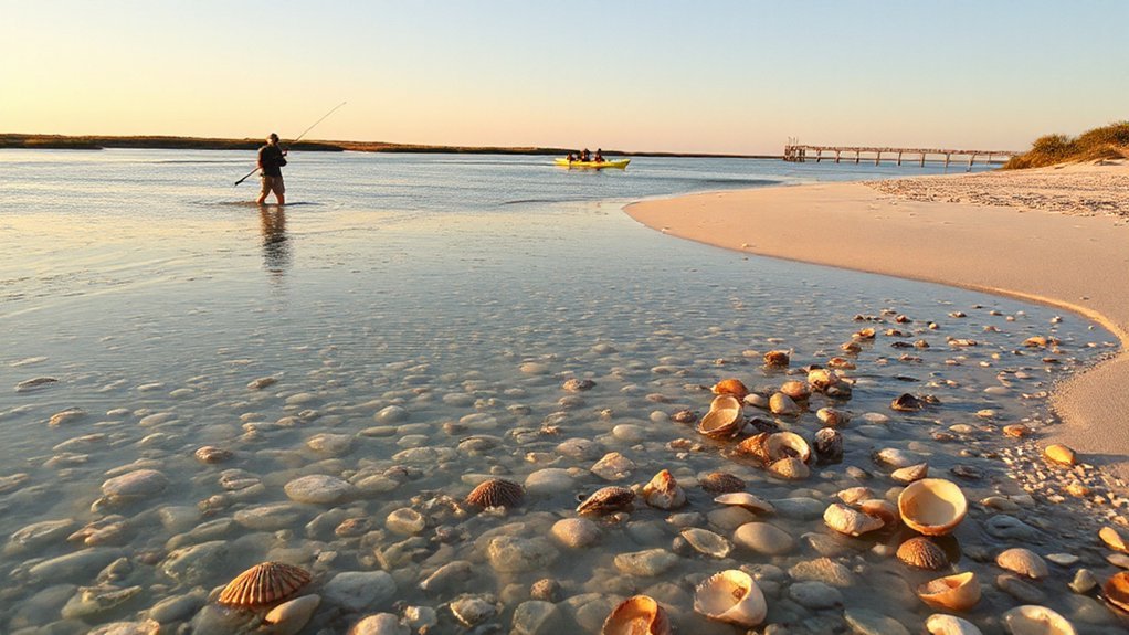 shelling kayaking fishing responsibly