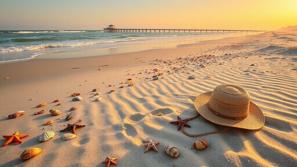 south beach shelling low tide