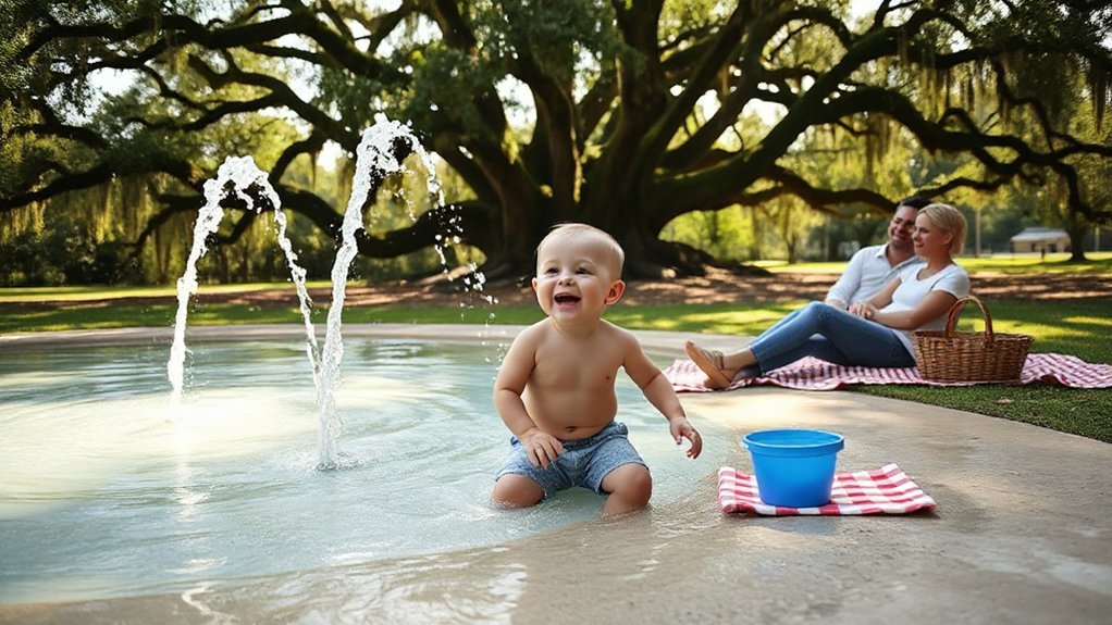 splash pads beaches picnic greenspaces