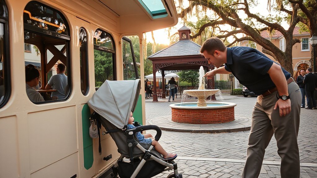 stroller friendly toddler paced trolley tours
