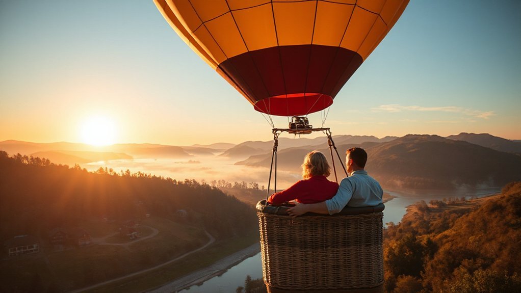 sunrise balloon over helen