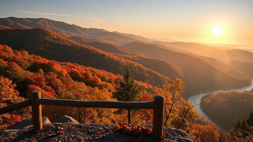 sunrise from brasstown bald