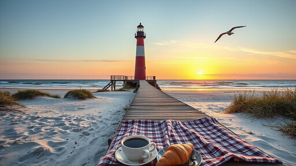 sunrise meditation birdwatching coffee