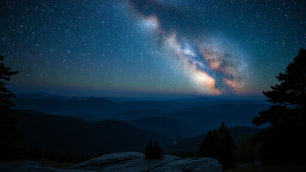 sunrise twilight milky way