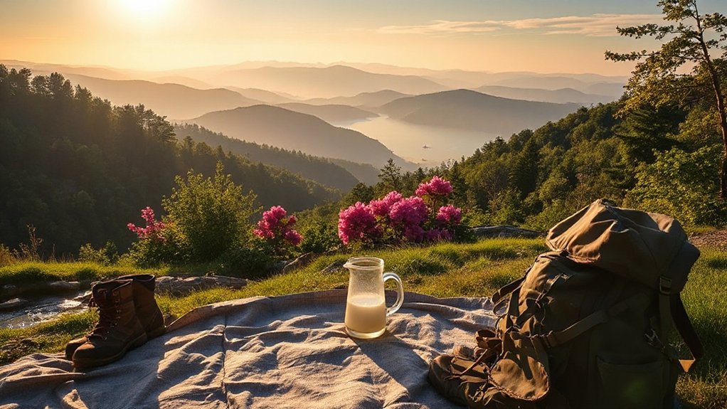 sunrise yoga waterfalls stargazing