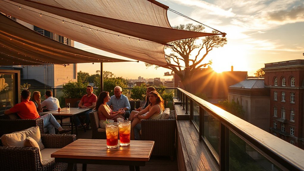 sunset rooftop cocktail pairings