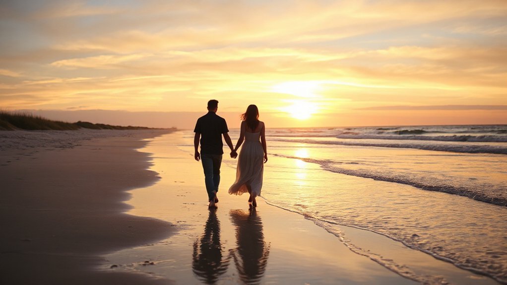 sunset shells and fireflies