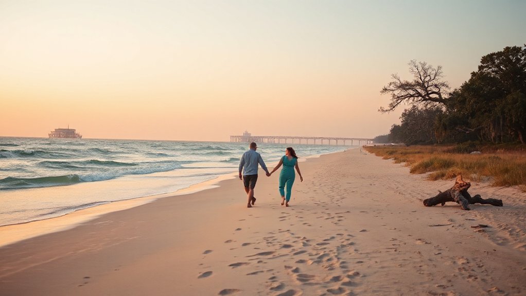 sunset strolls and island hopping