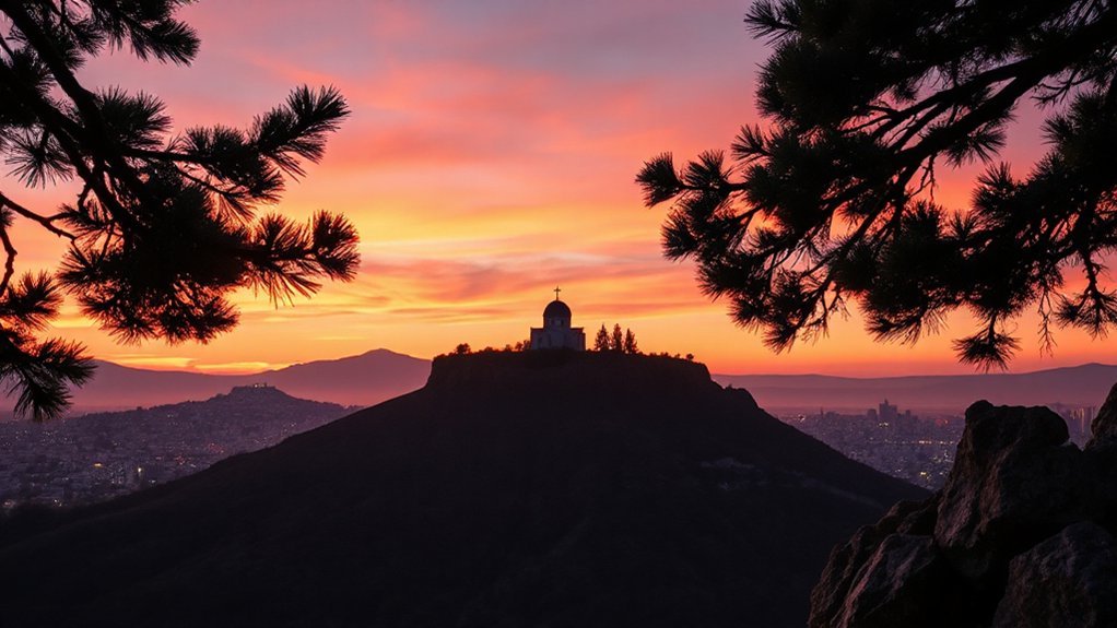 sunset views from lycabettus