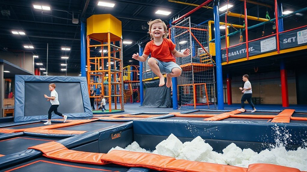 supervised trampoline adventure skill building