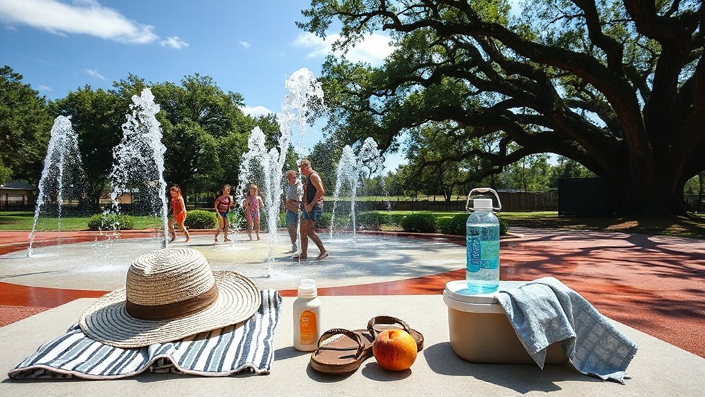 swimwear sunscreen towels snacks