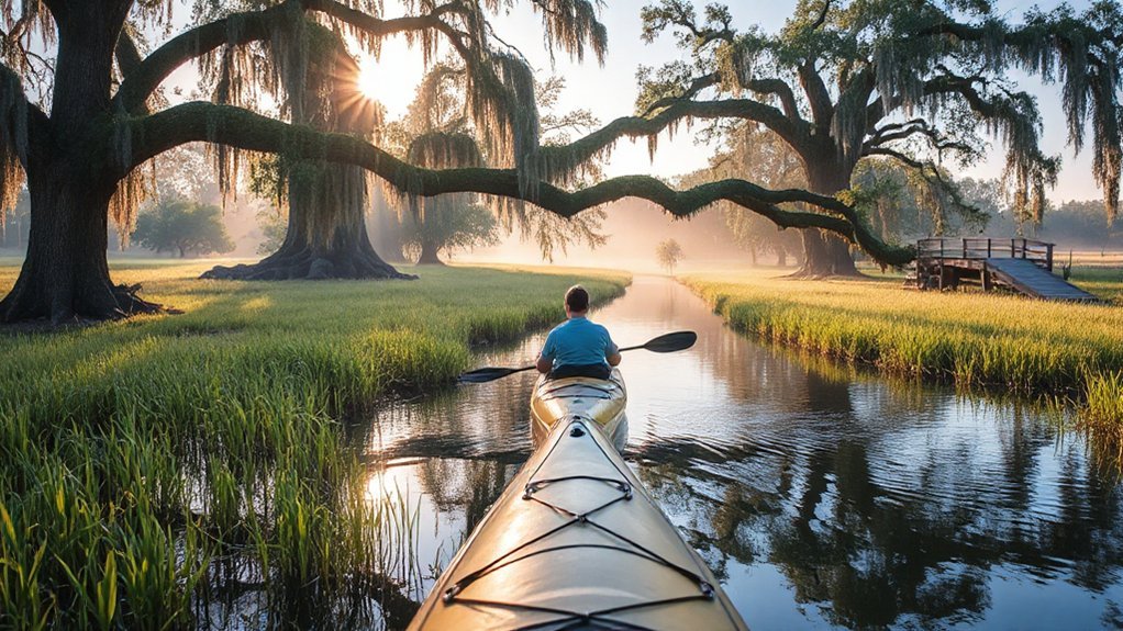 tidal creek sunrise kayak