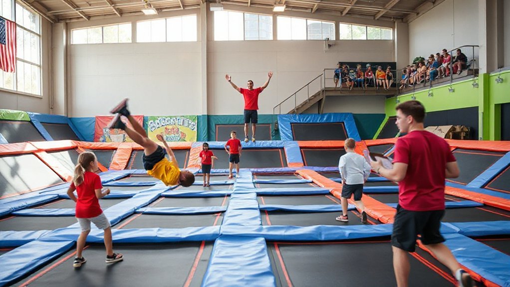 trampoline dodgeball summer clinics