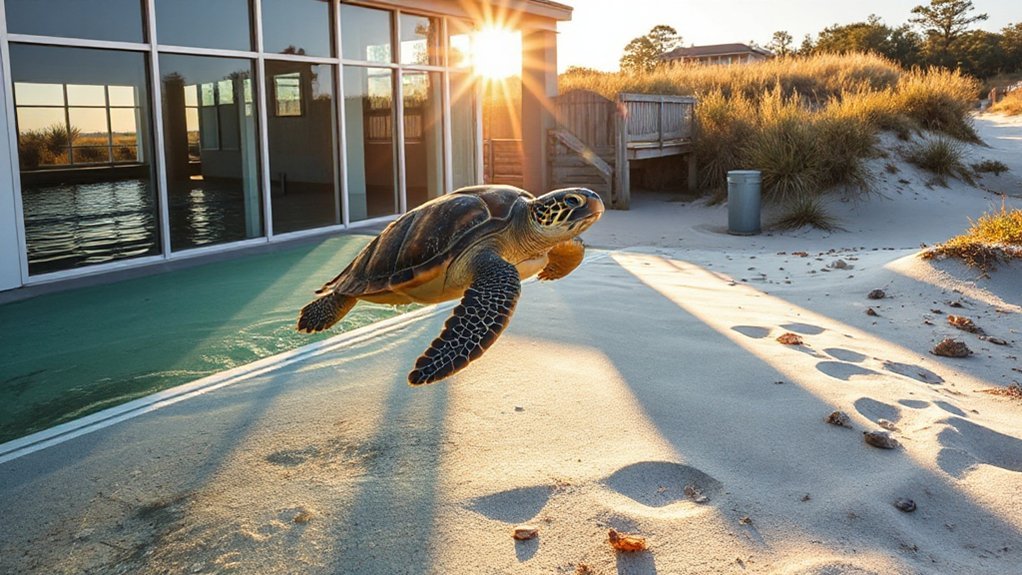 turtle rescue and beachwalk