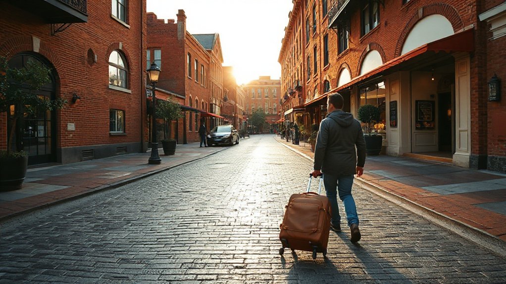 unhurried historic downtown exploration