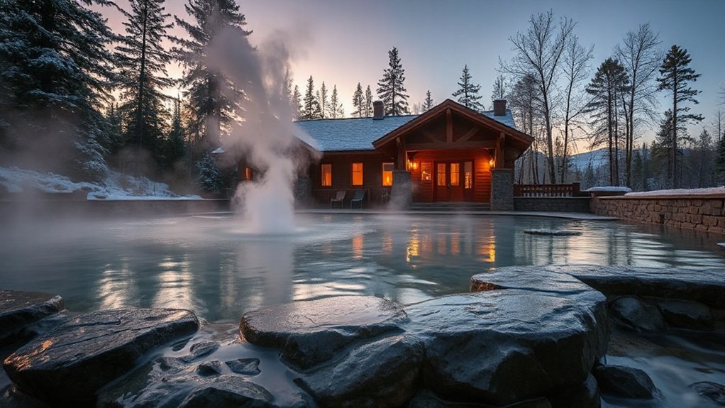 warm mineral baths and spas