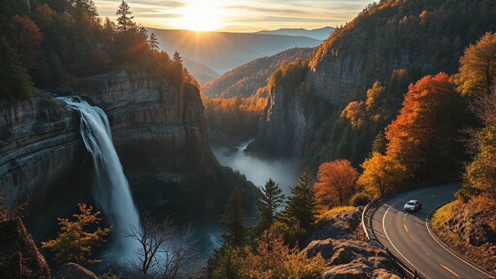 waterfalls hikes scenic drive
