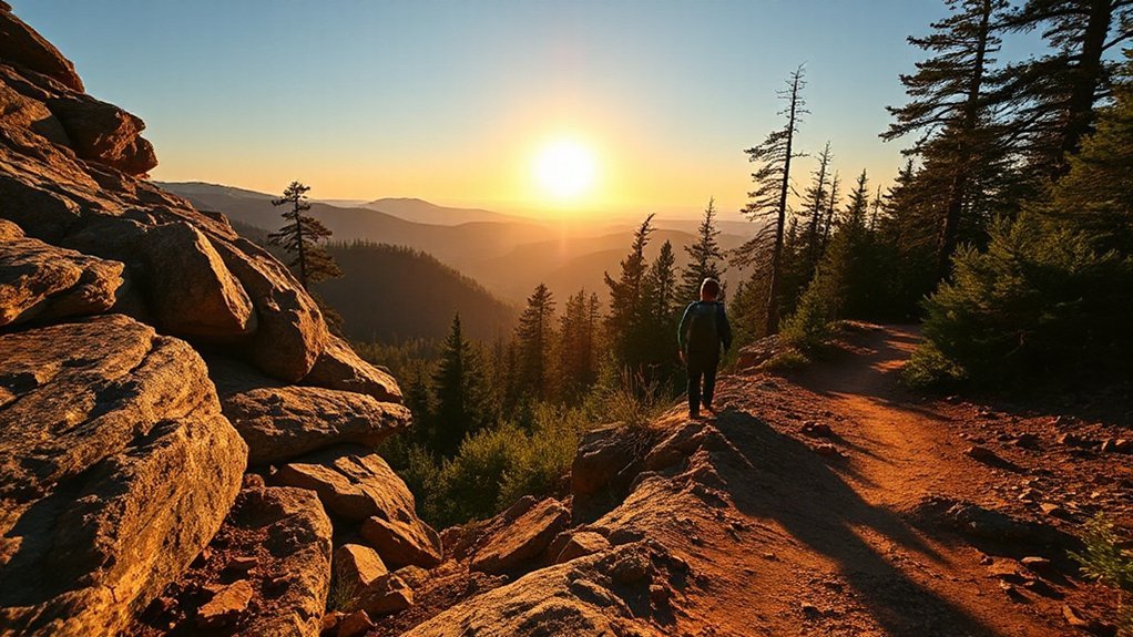 waterfalls ridgelines cliffs solitude