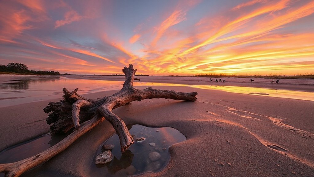 wide angle tripod bracketed sunset