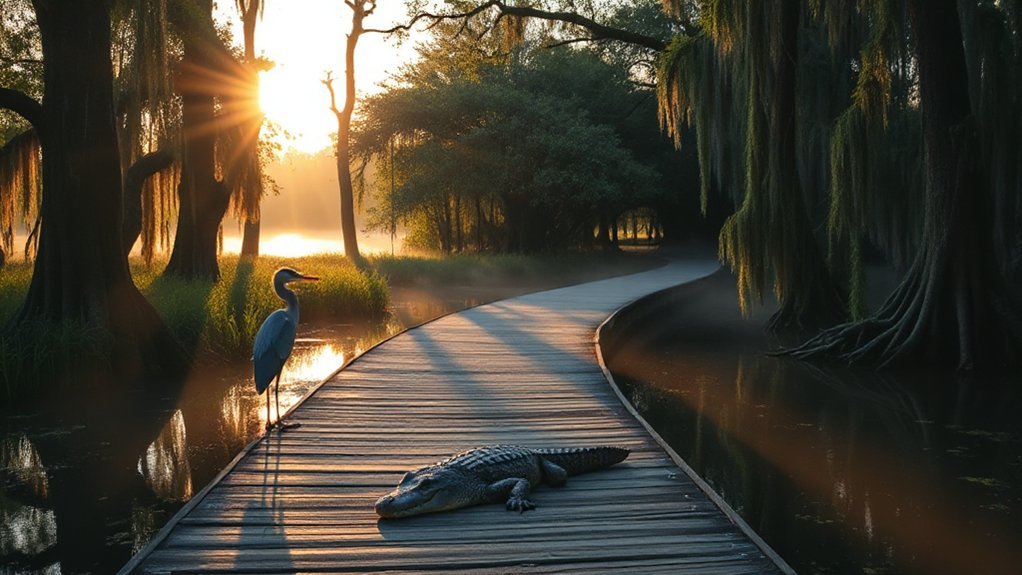 winding boardwalks frame moments
