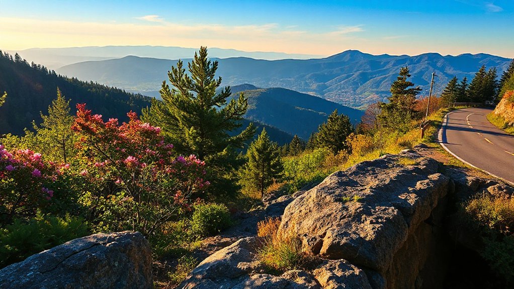 winding ridgelines sunset vistas