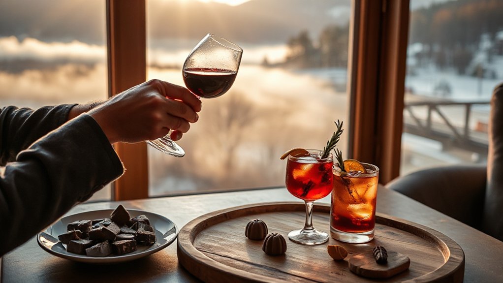 wine cocktails chocolate pairings