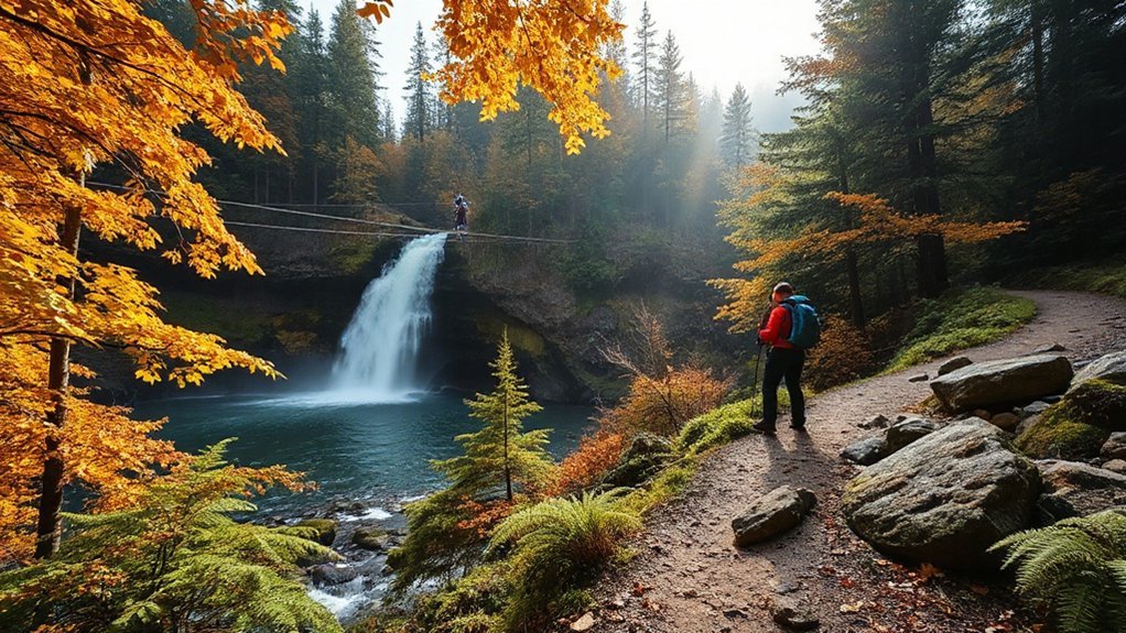 ziplining waterfalls trails birdwatching